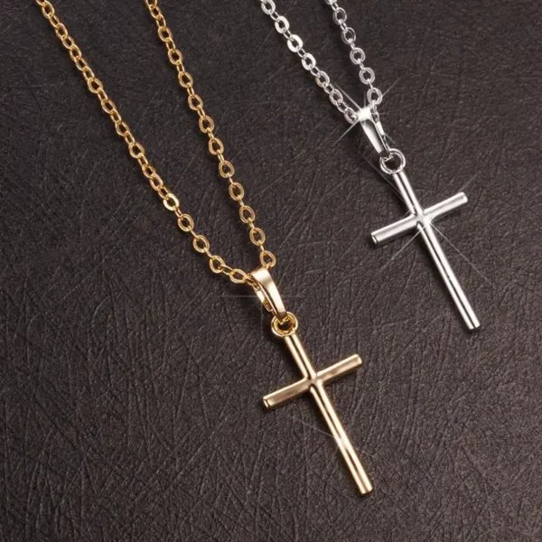 Fashion Simple Cross Pendant Necklace - Image 2