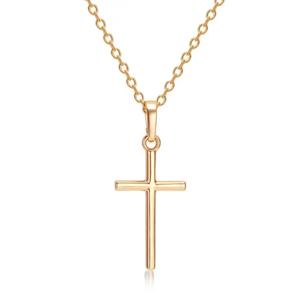 Fashion Simple Cross Pendant Necklace - Image 3